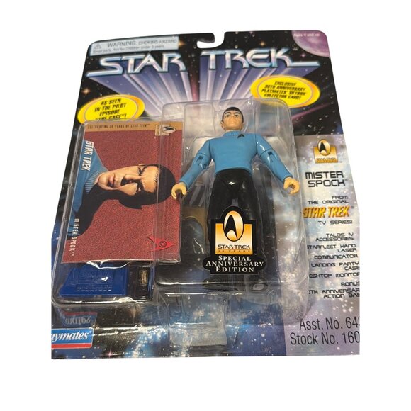 Star Trek Special Anniversary Edition Action Figure Mister Spock Playmates 1996 - Picture 2 of 6